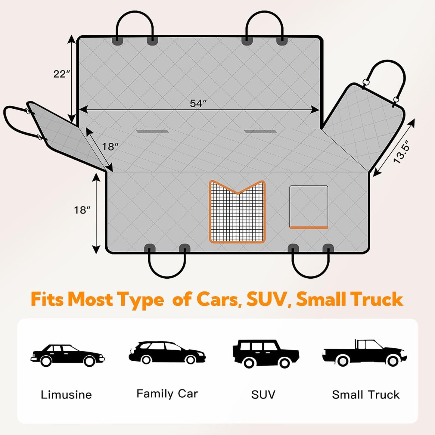 SafeRide™ Mesh Window Pet Seat Cover