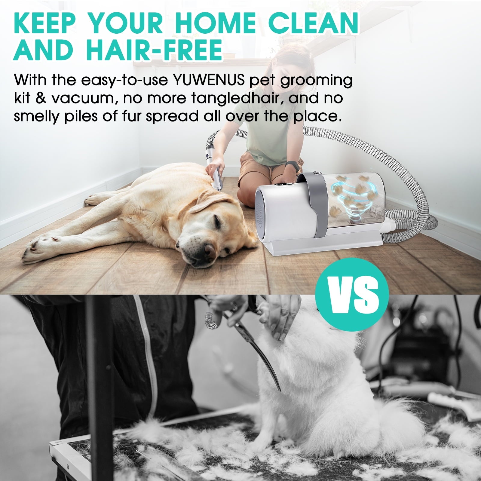 PawsGroom 5-in-1 Pet Grooming Vacuum
