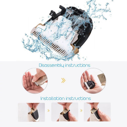All Dog Grooming Kit - Electric Pet Hair Cutting Professional Mute Cordless Grooming Set