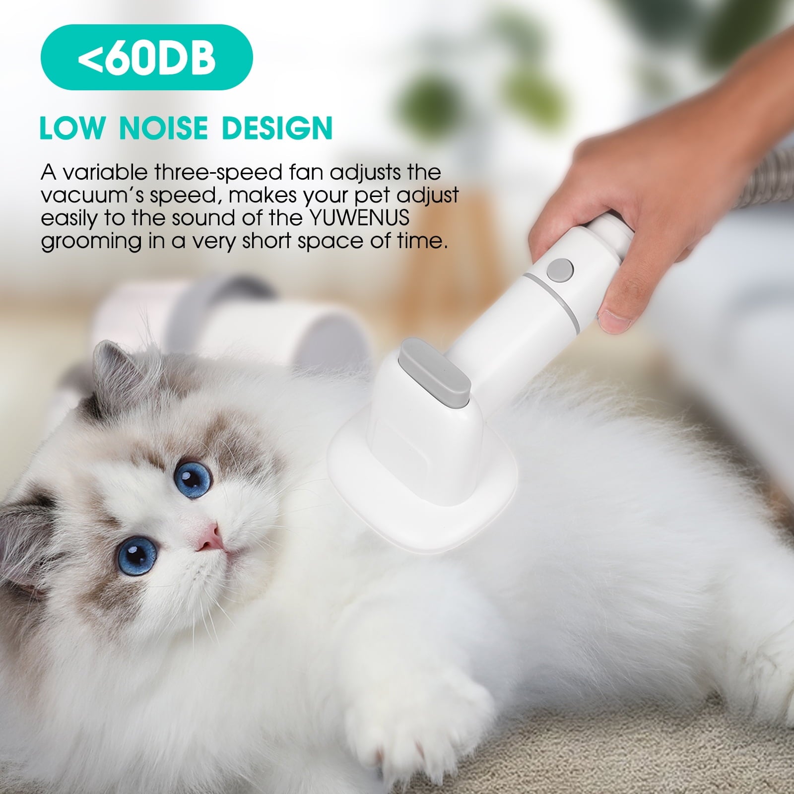 PawsGroom 5-in-1 Pet Grooming Vacuum