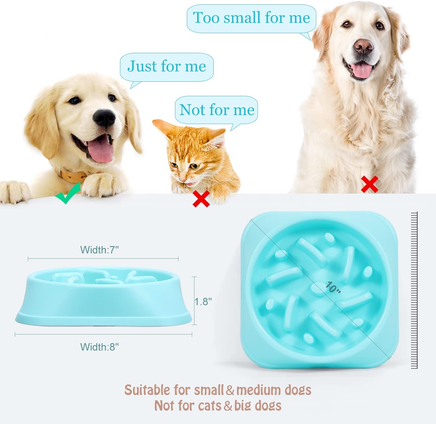SlowPace Dog Feeder Bowl