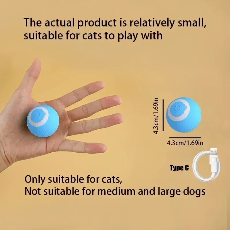 PawsPlay Auto Rolling Cat Ball