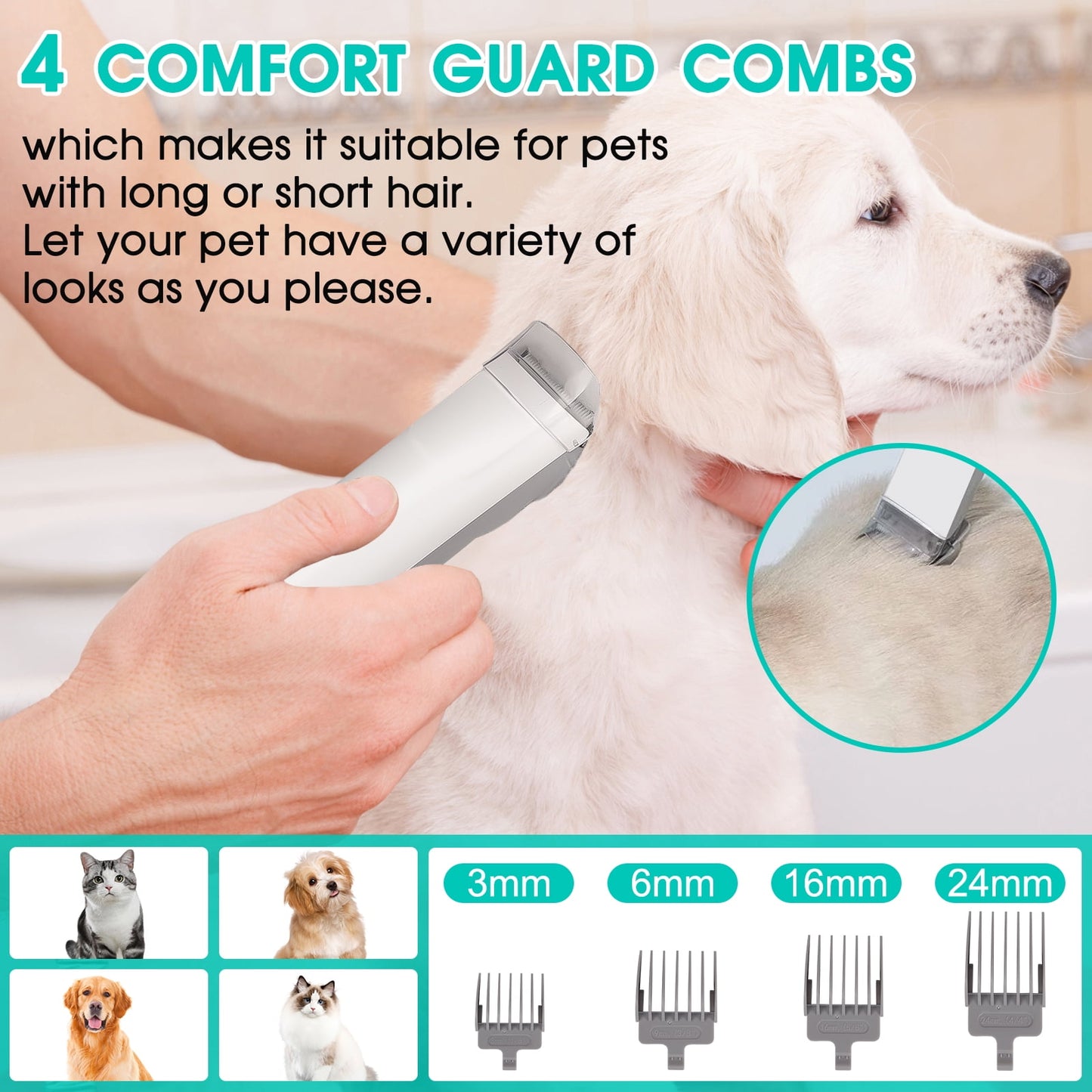 PawsGroom 5-in-1 Pet Grooming Vacuum