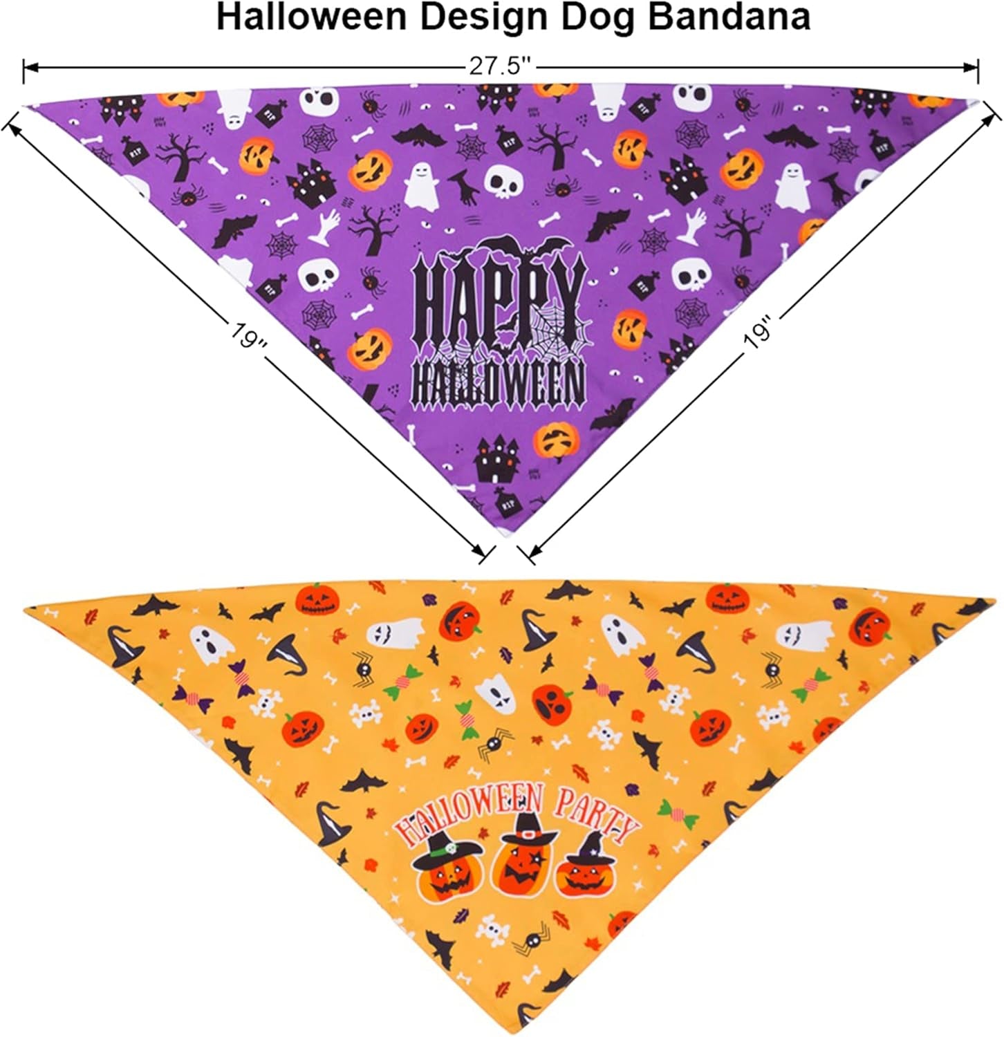 BooBandana™ Reversible Dog Scarves 2 Pack