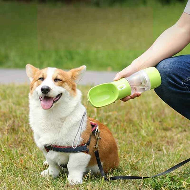 AquaPup Go - Portable Dog Water Bottle with Food Container
