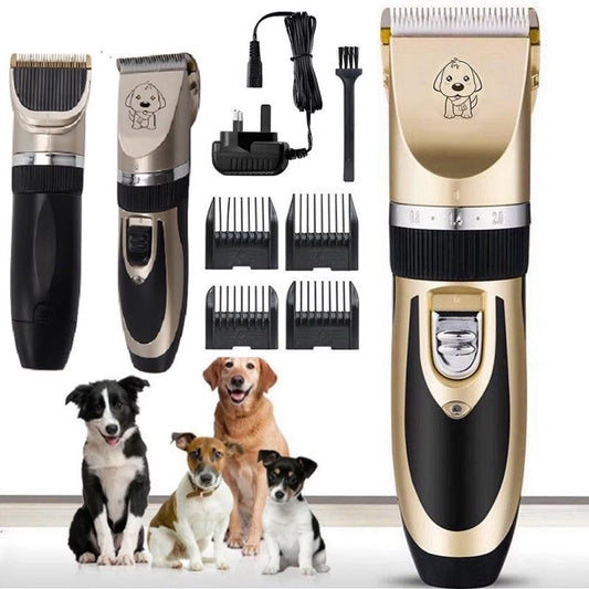 All Dog Grooming Kit - Electric Pet Hair Cutting Professional Mute Cordless Grooming Set