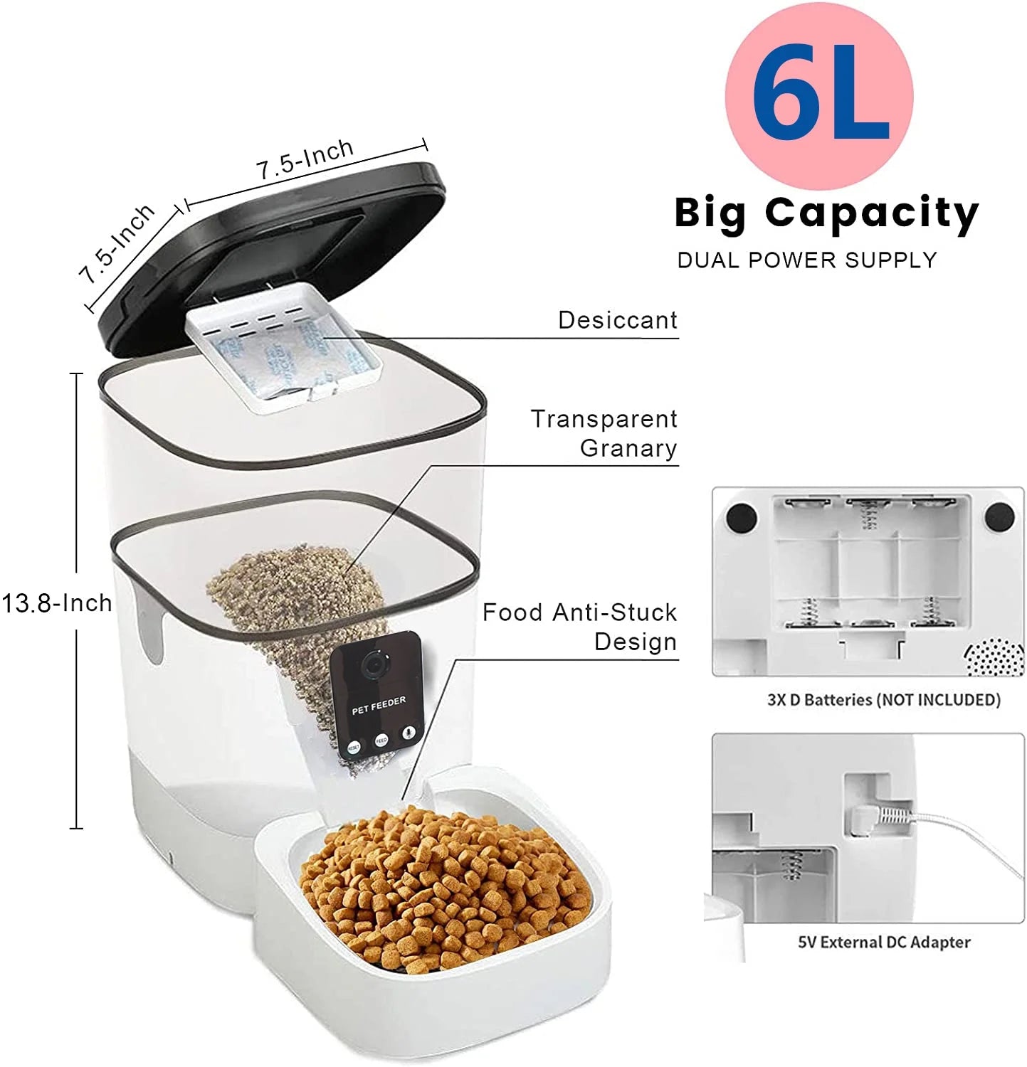 FeedSmart™ 6L WiFi Pet Feeder