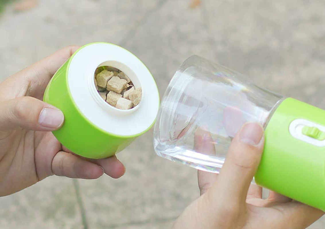 AquaPup Go - Portable Dog Water Bottle with Food Container
