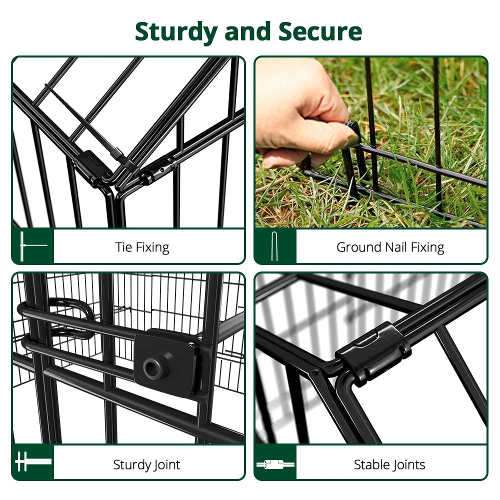 86''X40''Chicken Coop Large Metal Chicken Cage House Waterproof