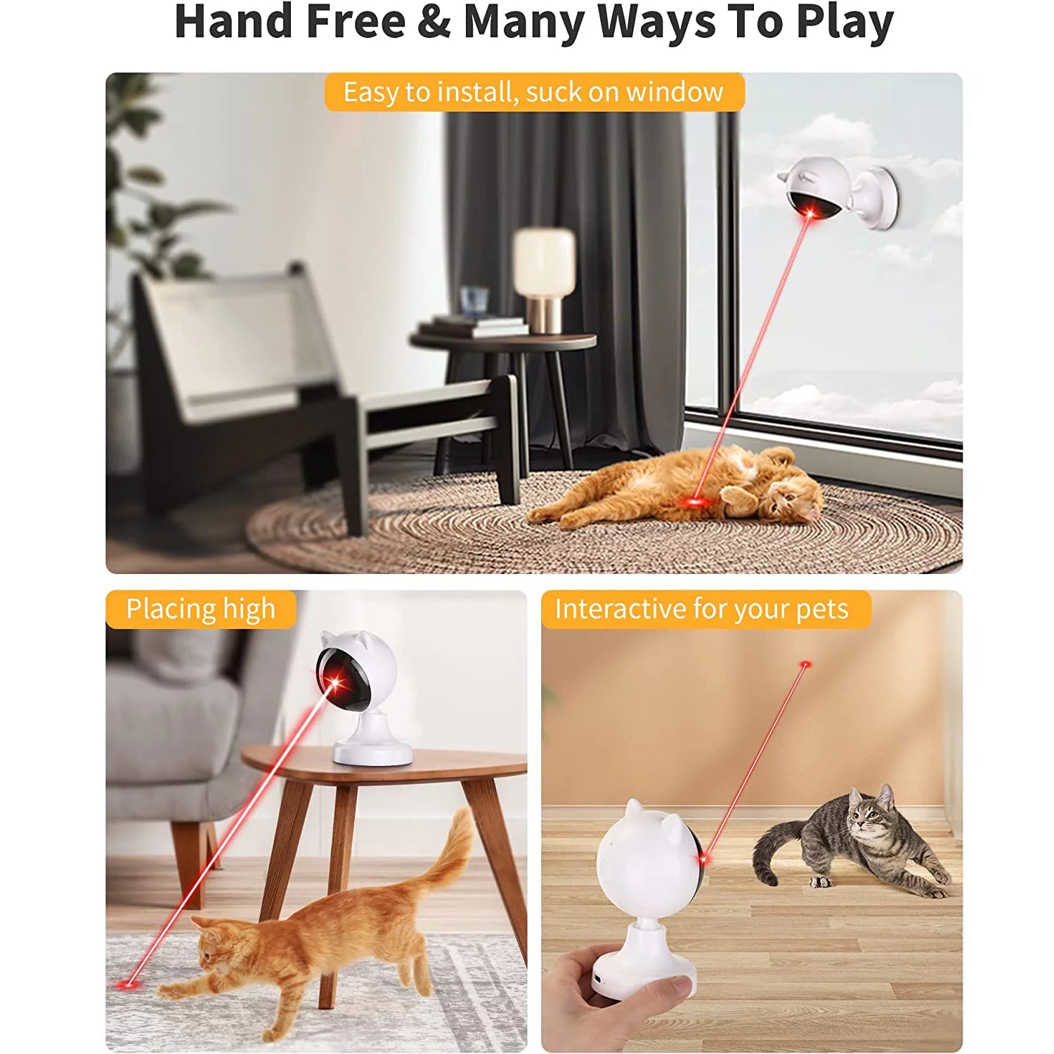 Automatic Interactive Cat Laser Toy